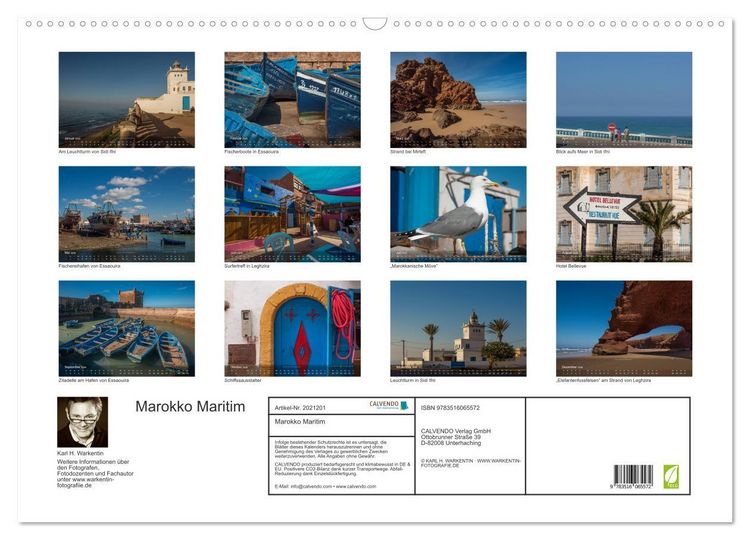 Produktbild: Marokko Maritim (Wandkalender 2026 DIN A2 quer), CALVENDO Monatskalender