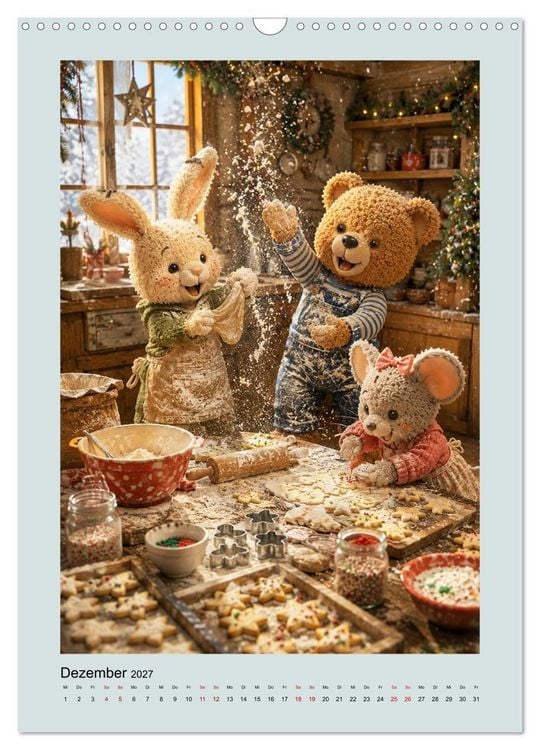 Produktbild: Die Insel der Stofftiere (Wandkalender 2027 DIN A3 hoch), CALVENDO Monatskalender
