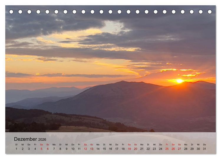 Produktbild: Abruzzen - wild und romantisch (Tischkalender 2026 DIN A5 quer), CALVENDO Monatskalender