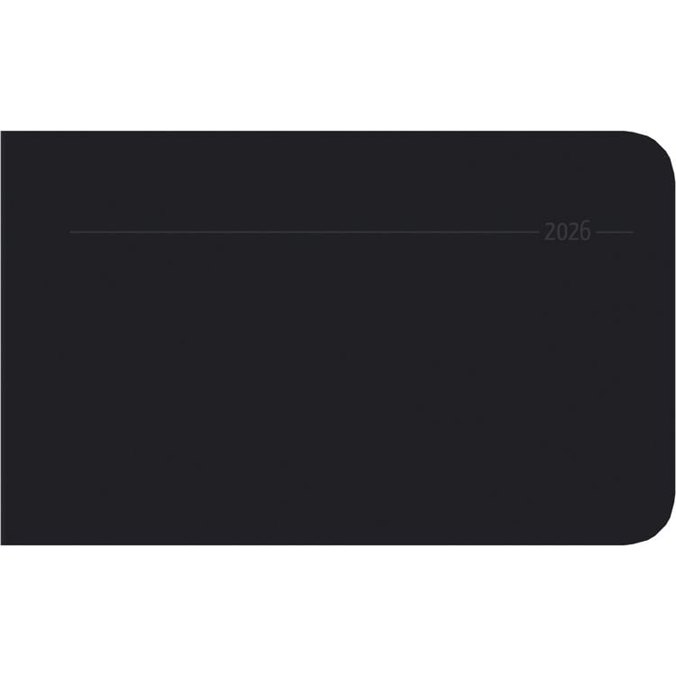 Produktbild: Timer TO GO Tucson schwarz 2026 - Büro-Kalender 15x9 cm - 1 Woche 2 Seiten - Quer-Timer - Alpha Edition