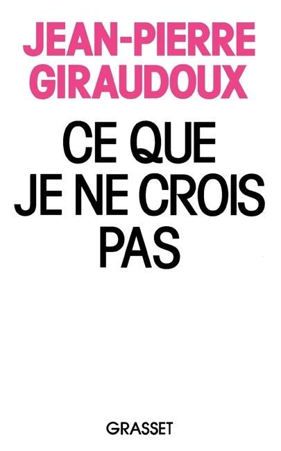 Produktbild: Ce que je ne crois pas