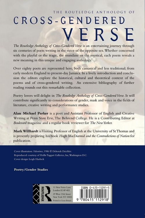 Produktbild: The Routledge Anthology of Cross-Gendered Verse