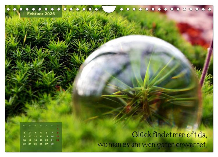 Produktbild: Die Welt in der Kugel (Wandkalender 2026 DIN A4 quer), CALVENDO Monatskalender