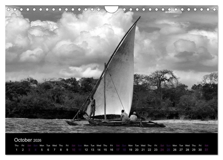 Produktbild: East Africa - Tanzania and Kenya / UK-Version (Wall Calendar 2026 DIN A4 landscape), CALVENDO 12 Month Wall Calendar