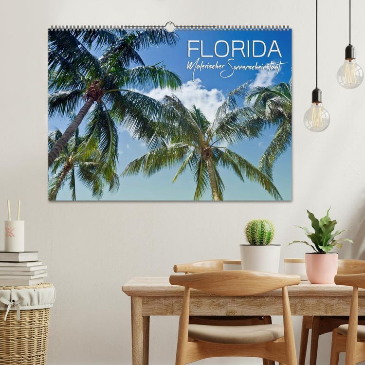 Produktbild: FLORIDA Malerischer Sonnenscheinstaat (Wandkalender 2026 DIN A2 quer), CALVENDO Monatskalender