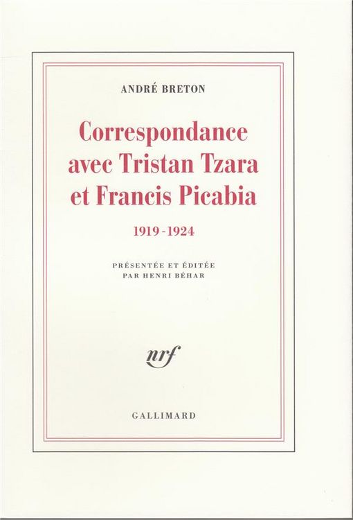 Produktbild: Correspondance Avec Tristan Tzara et Francis Picabia (1919-1924)