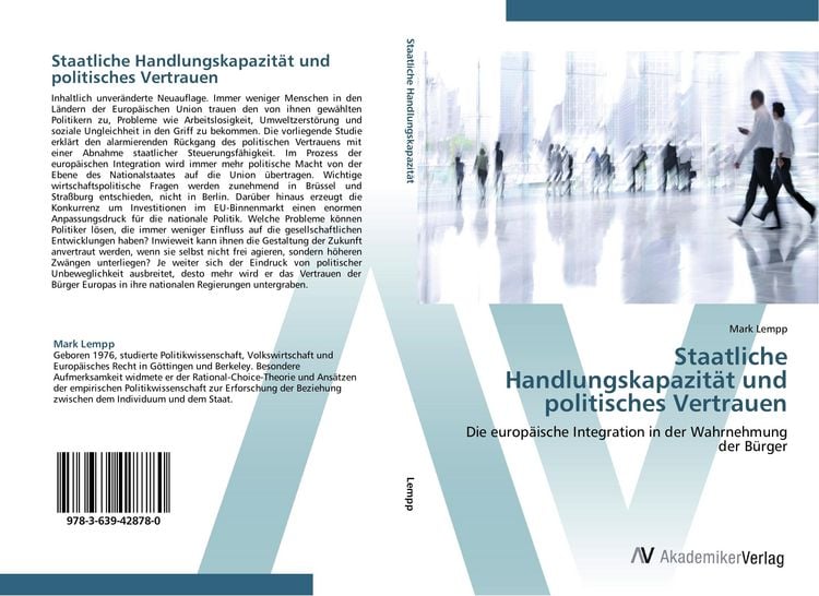Produktbild: Staatliche Handlungskapazit&auml;t und politisches Vertrauen