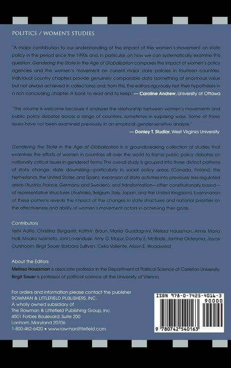 Produktbild: Gendering the State in the Age of Globalization