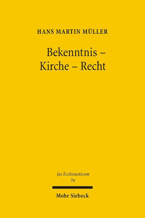 Produktbild: Bekenntnis - Kirche - Recht