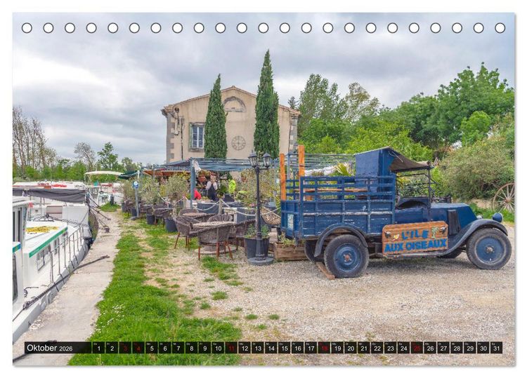 Produktbild: Der K&ouml;nigliche Kanal. Die Wasserstra&szlig;e im Languedoc (Tischkalender 2026 DIN A5 quer), CALVENDO Monatskalender