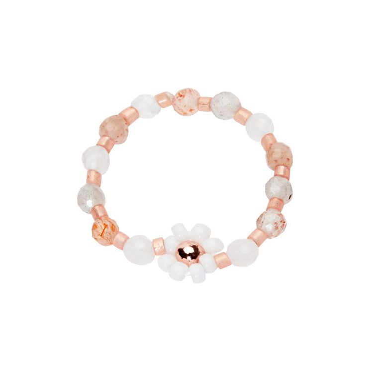Produktbild: Ring - "Bloom" Rosa-Grau