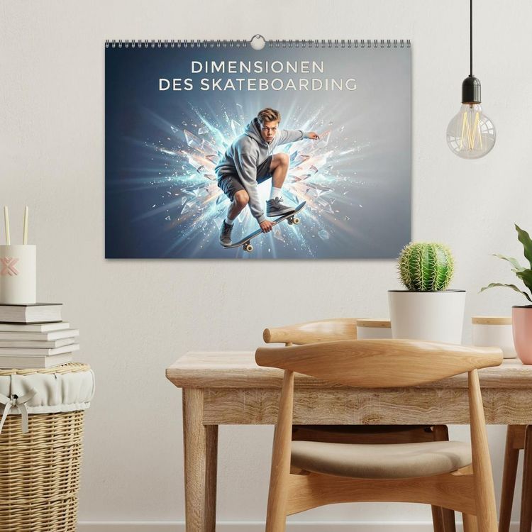 Produktbild: Dimensionen des Skateboarding (Wandkalender 2027 DIN A3 quer), CALVENDO Monatskalender