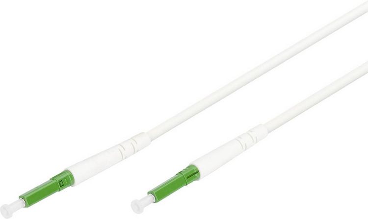 Produktbild: Digitus DK-3901LCA-30 Glasfaser LWL, Glasfaser Anschlusskabel 30 m Wei&szlig;, Gr&uuml;n [1x LC APC-Stecker - 1x LC APC-Stecker] 9/125 &micro; Singlemode