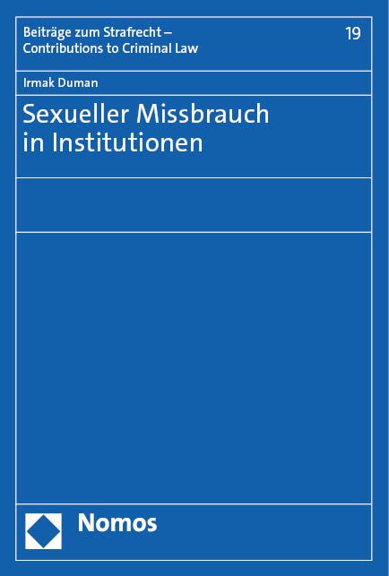 Produktbild: Sexueller Missbrauch in Institutionen