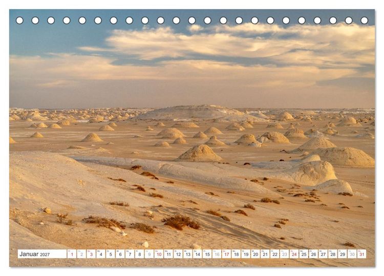 Produktbild: &Auml;gypten - die Weisse W&uuml;ste (Tischkalender 2027 DIN A5 quer), CALVENDO Monatskalender