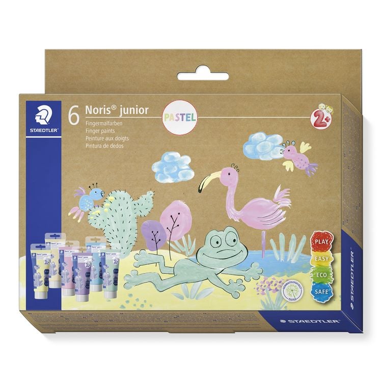 Produktbild: STAEDTLER Noris junior 881 Fingermalfarben, Set Pastell, 8816P C6