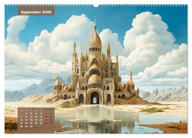 Produktbild: Exotische Pal&auml;ste (Wandkalender 2026 DIN A2 quer), CALVENDO Monatskalender