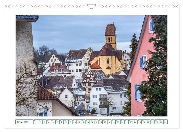 Produktbild: Tengen und Blumenfeld - Kleinstadtperlen des Hegaus (Wandkalender 2026 DIN A3 quer), CALVENDO Monatskalender