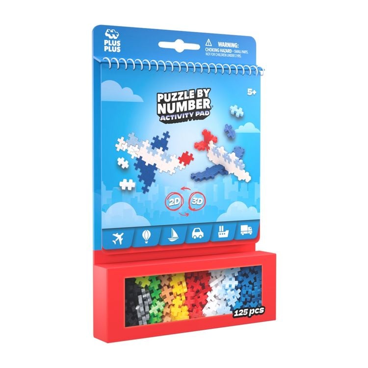 Produktbild: PLUS PLUS - 125 Kreativ Bausteine Puzzle Transport