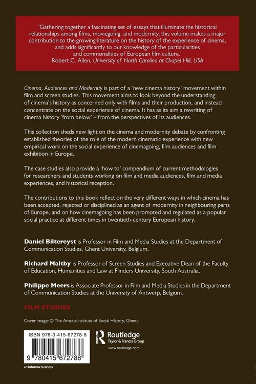 Produktbild: Cinema, Audiences and Modernity