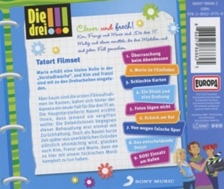 Produktbild: Die drei !!! (26) Tatort Filmset 