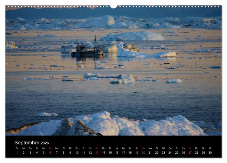 Produktbild: Gr&ouml;nland by Andr&eacute; Poling (hochwertiger Premium Wandkalender 2026 DIN A2 quer), Kunstdruck in Hochglanz