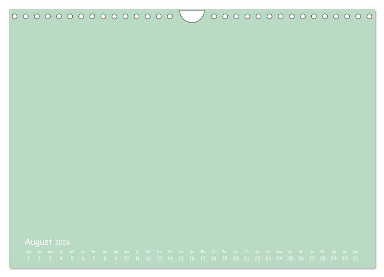 Produktbild: Regenbogen Kinder Bastelkalender - Zum Selbstgestalten - DIY Kreativ-Kalender (Wandkalender 2026 DIN A4 quer), CALVENDO Monatskalender