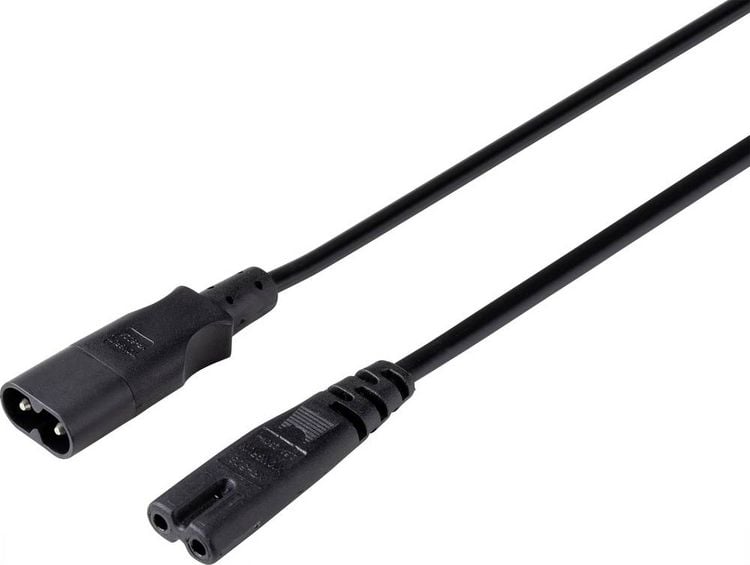 Produktbild: Sygonix SY-5043436 Strom Verl&auml;ngerungskabel Schwarz 2.00m