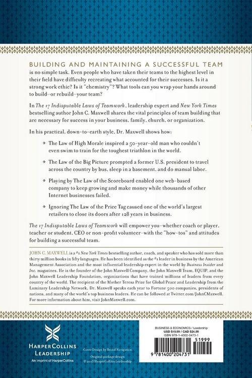 Produktbild: The 17 Indisputable Laws of Teamwork
