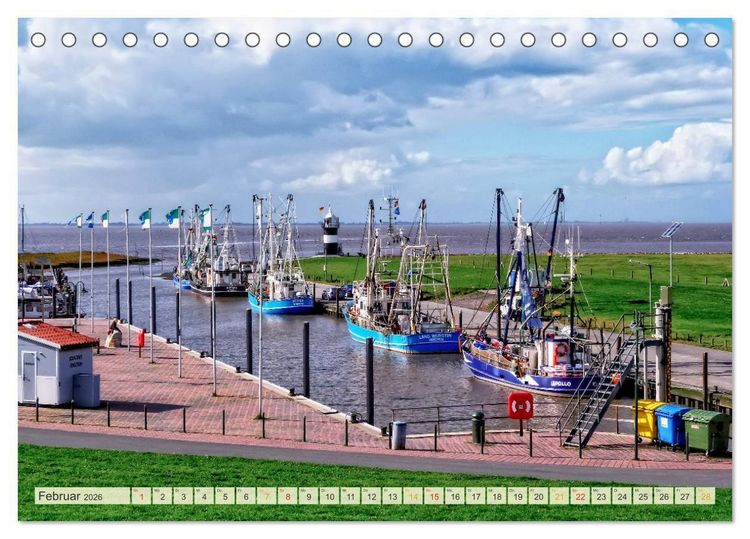 Produktbild: Maritime Augenblicke - Fischkutter (Tischkalender 2026 DIN A5 quer), CALVENDO Monatskalender