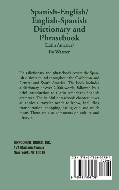 Produktbild: Spanish-English/English-Spanish (Latin America) Dictionary & Phrasebook