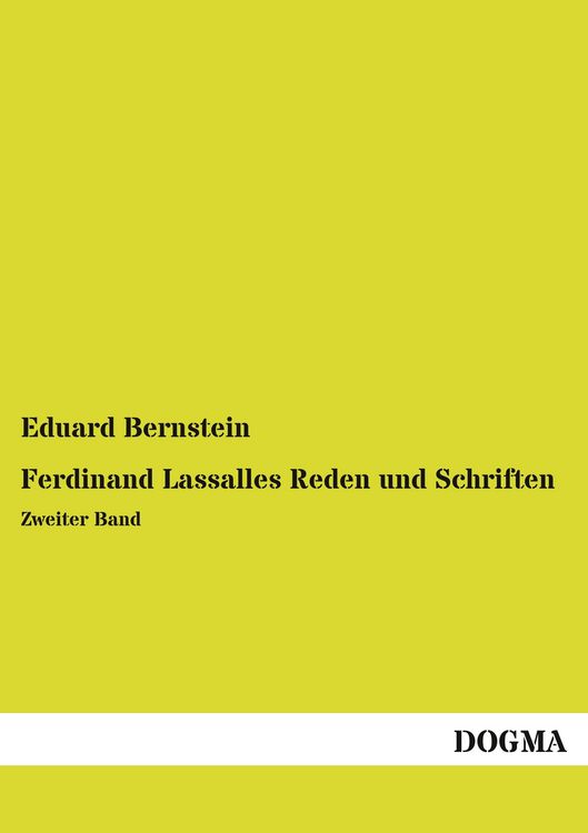 Produktbild: Ferdinand Lassalles Reden und Schriften