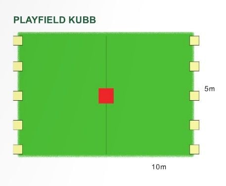 Produktbild: BEX 511-011 - KUBB Original Color, das Original aus Schweden, Premium Qualit&auml;t aus Gummibaum Holz