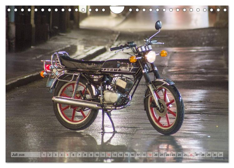 Produktbild: Oldtimer Mopeds - fotografiert von Michael Allmaier (Wandkalender 2026 DIN A4 quer), CALVENDO Monatskalender