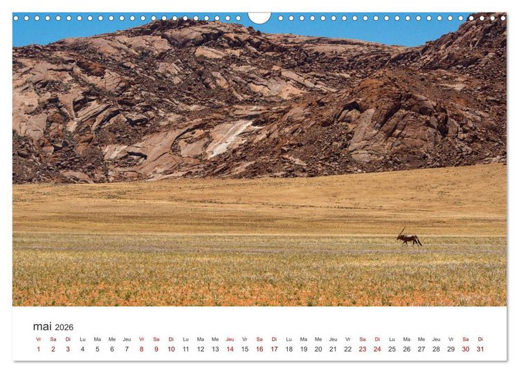 Produktbild: Des&eacute;rt namibien (Calendrier mural 2026 DIN A3 vertical), CALVENDO calendrier mensuel