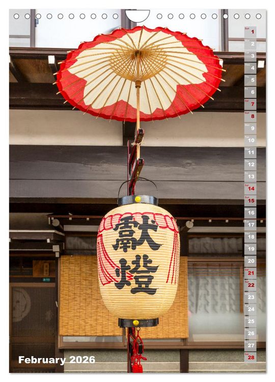 Produktbild: THE MAGIC OF JAPAN Charming impressions (Wall Calendar 2026 DIN A4 portrait), CALVENDO 12 Month Wall Calendar