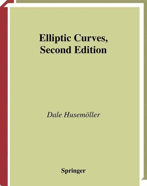 Produktbild: Elliptic Curves