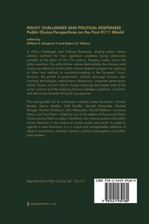 Produktbild: Policy Challenges and Political Responses