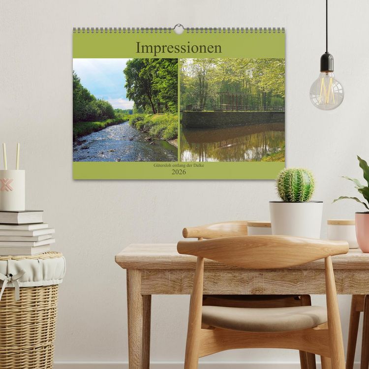 Produktbild: Impressionen - G&uuml;tersloh entlang der Dalke (Wandkalender 2026 DIN A3 quer), CALVENDO Monatskalender