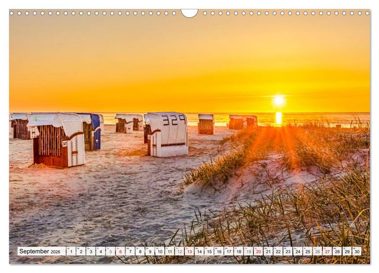 Produktbild: An der Nordsee, Urlaub im Norden Deutschlands (Wandkalender 2026 DIN A3 quer), CALVENDO Monatskalender