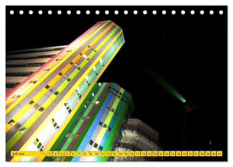 Produktbild: Essen Lichter der Nacht (Tischkalender 2026 DIN A5 quer), CALVENDO Monatskalender