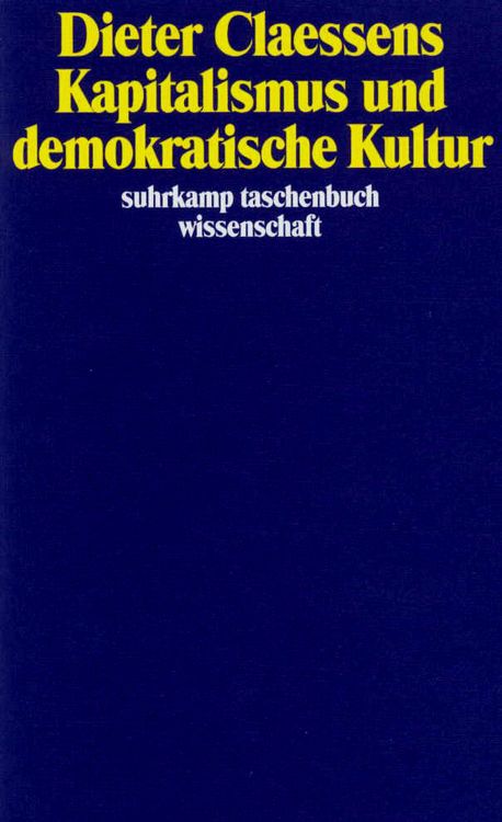 Produktbild: Kapitalismus und demokratische Kultur