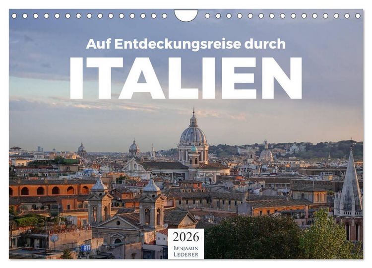 Produktbild: Auf Entdeckungsreise durch Italien (Wandkalender 2026 DIN A4 quer), CALVENDO Monatskalender