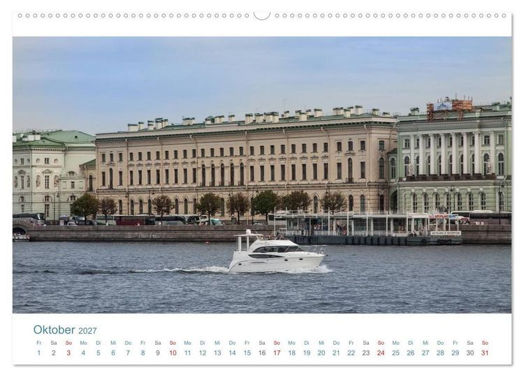 Produktbild: Sankt Petersburg - "Venedig des Nordens" (hochwertiger Premium Wandkalender 2027 DIN A2 quer), Kunstdruck in Hochglanz