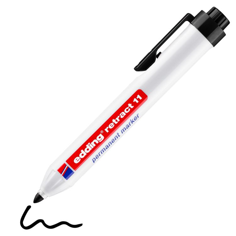 Produktbild: EDDING&reg; Permanent Marker retract 11, schwarz