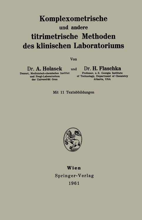 Produktbild: Komplexometrische und andere titrimetrische Methoden des klinischen Laboratoriums