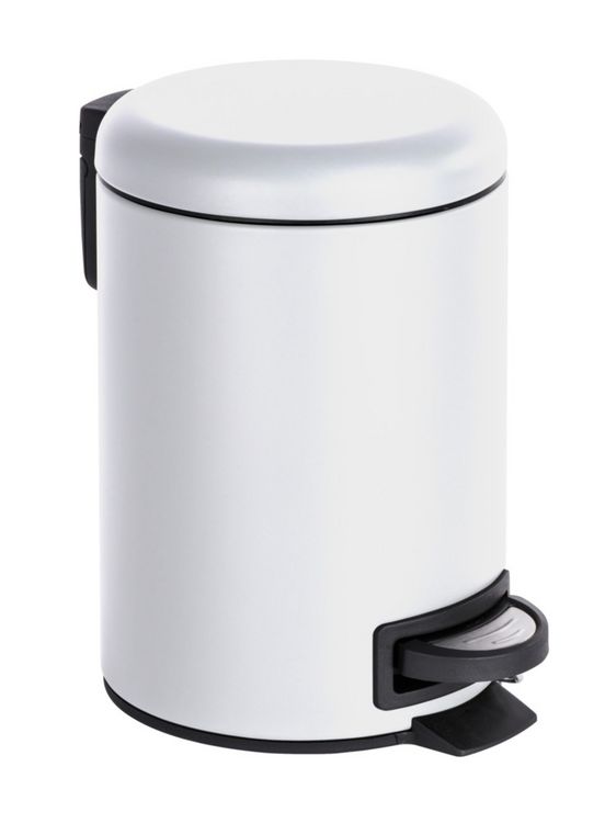 Produktbild: Kosmetik Treteimer Mod. Leman Wei&szlig; 3 L, 2er Set, Kosmetikeimer, M&uuml;lleimer