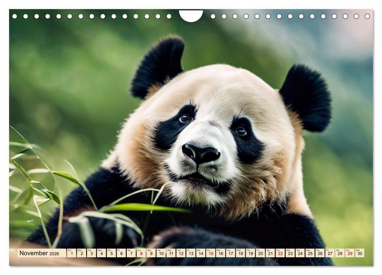 Produktbild: Cozy giant panda (Wall Calendar 2026 DIN A4 landscape), CALVENDO 12 Month Wall Calendar