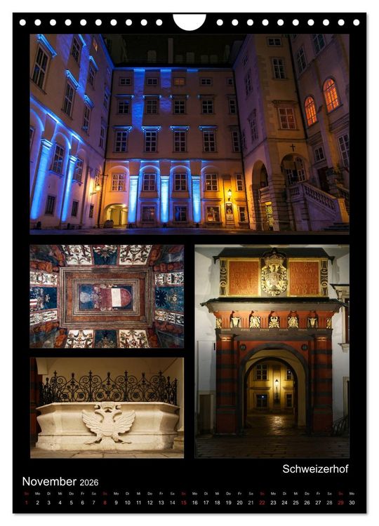 Produktbild: Die Hofburg zu Wien (Wandkalender 2026 DIN A4 hoch), CALVENDO Monatskalender