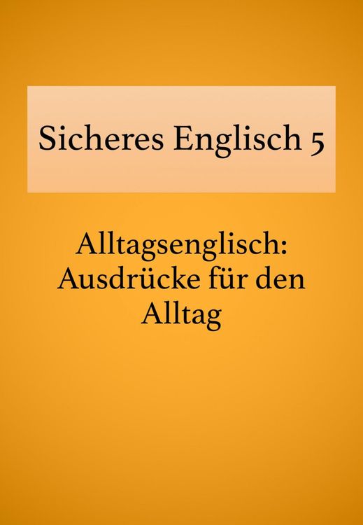 Produktbild: Sicheres Englisch 5